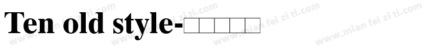 Ten old style字体转换